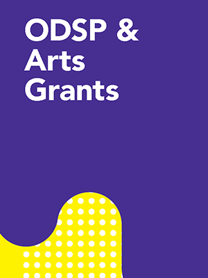 ODSP and Arts Grant Cover