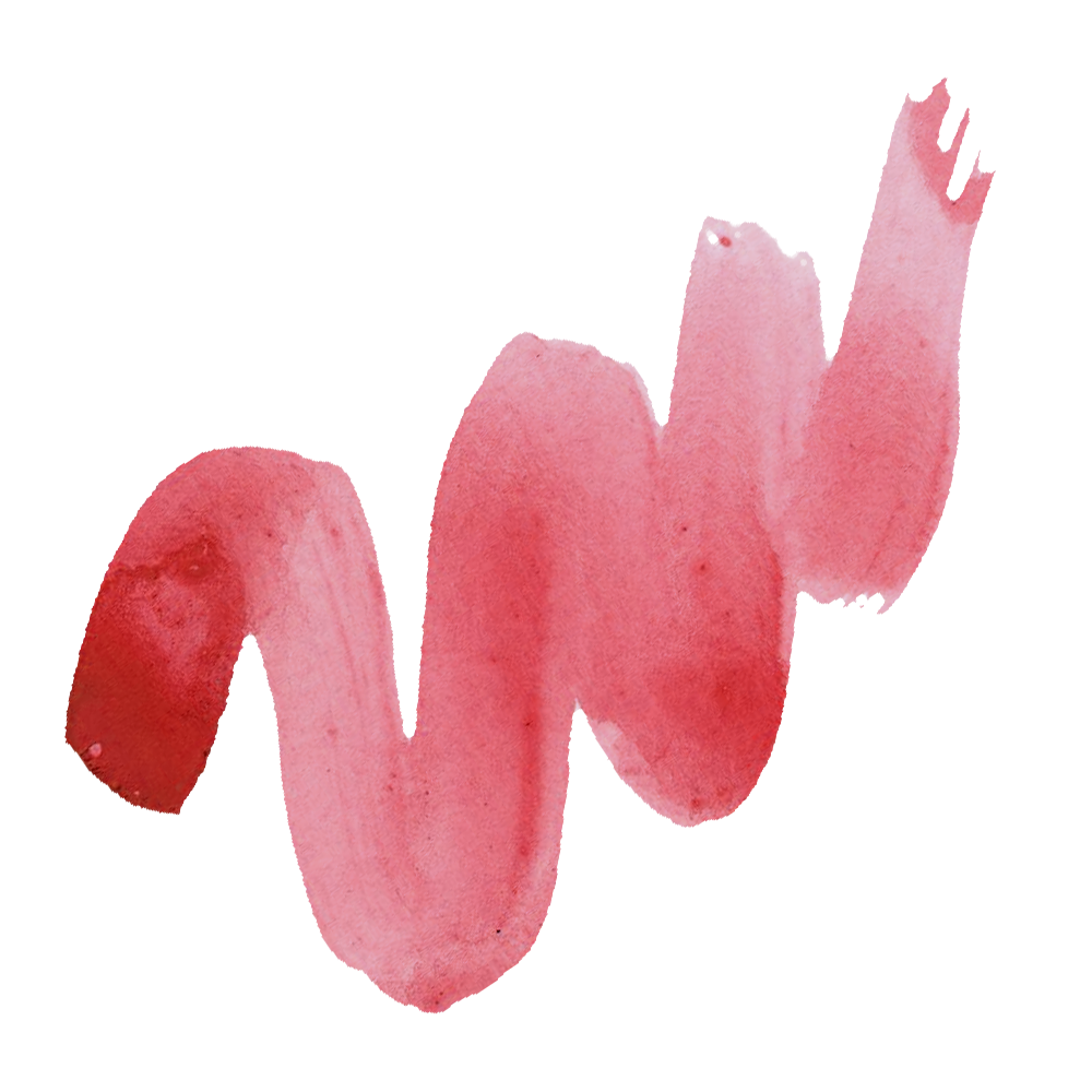 Red watercolour mark